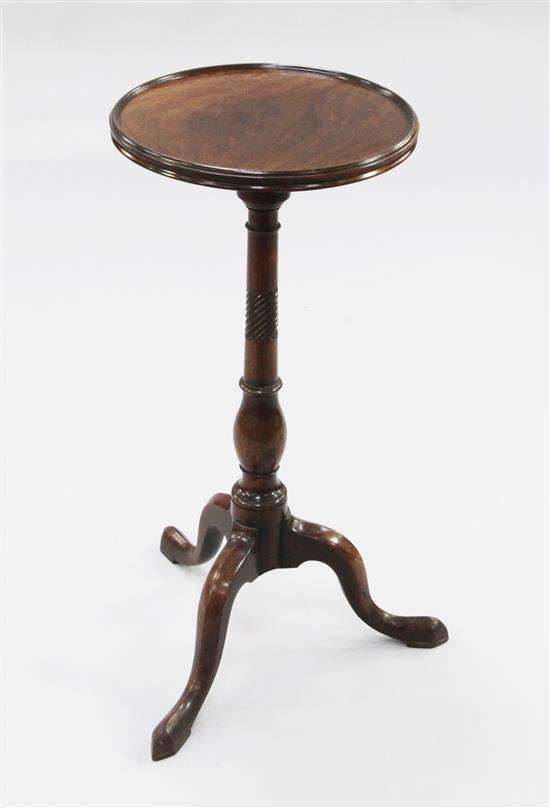 A George III mahogany tripod wine table, W.1ft .5in.
